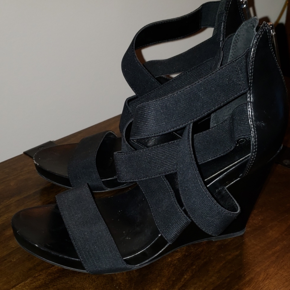 BCBG wedge heels.